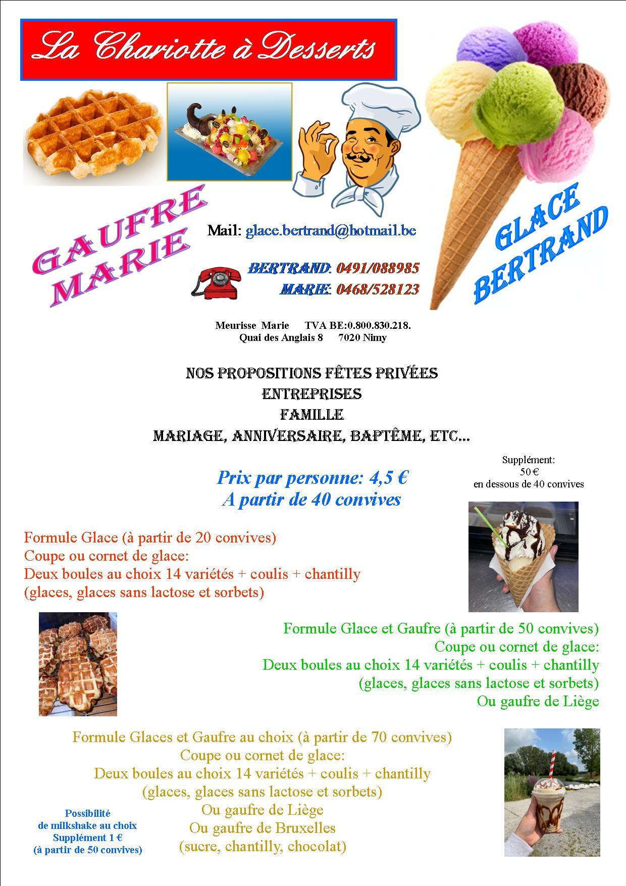 Tarif forfait glace